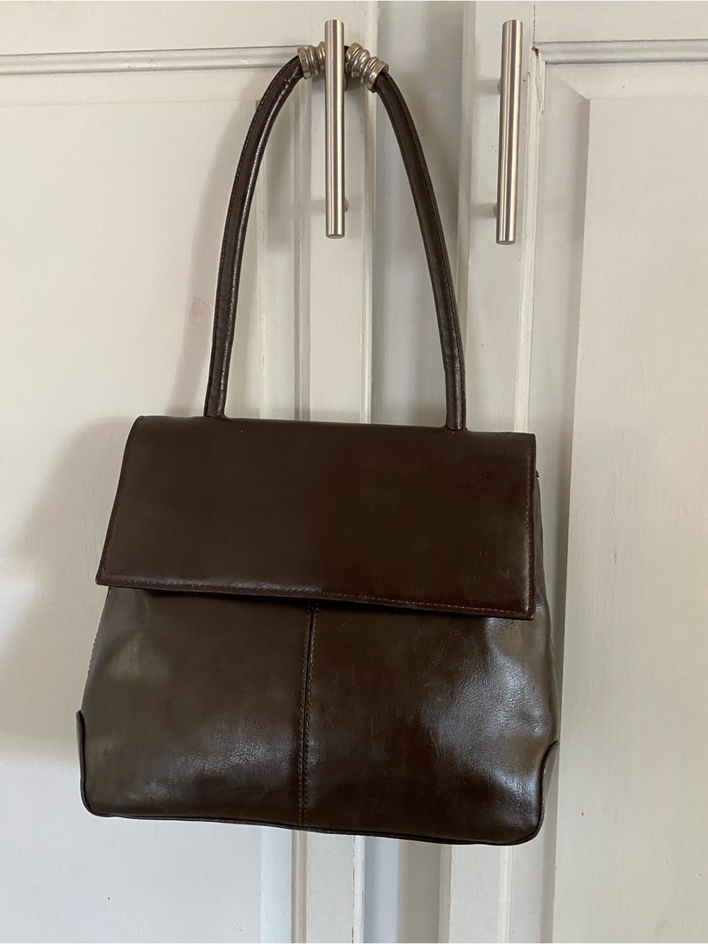 Vintage Rina Richi x Prada collab Brown Leather bag - Picture 6 of 11